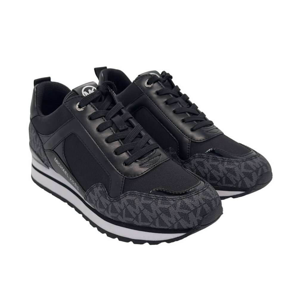 ✨MICHAEL KORS Wilma Trainer Sz 6 Women's Shoes Casual Sneakers Black 49S1WIFS1D✨ - Picture 3 of 10